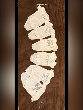 Rae Dunn Baby Onesies